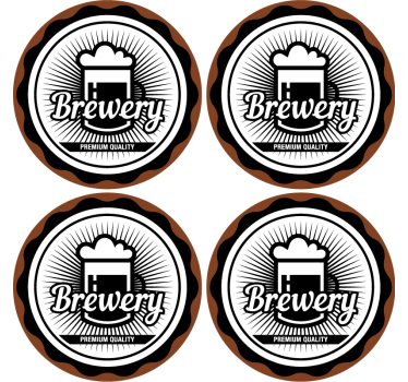 Posavasos cerveza emblema de calidad premium - TenVinilo