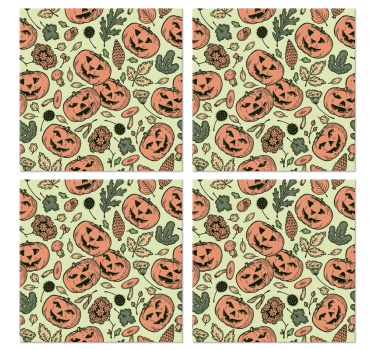 Calabaza de halloween posavasos - TenVinilo