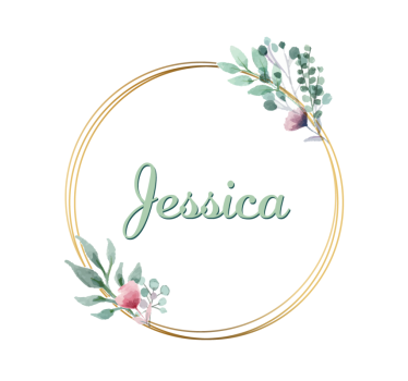 Posavasos personalizable con nombre floral - TenVinilo