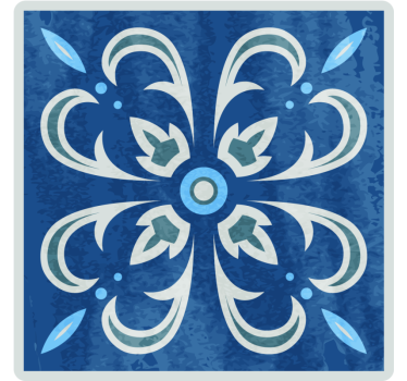 Posavasos de azulejos Azul marroquí - TenVinilo