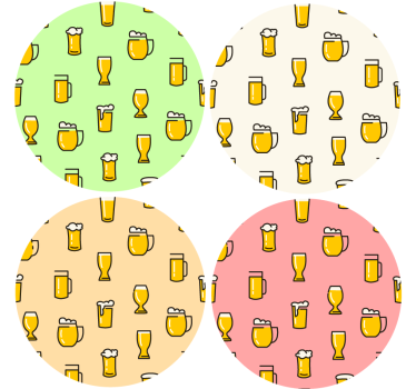 Posavasos de cerveza Patrón de cerveza - TenVinilo