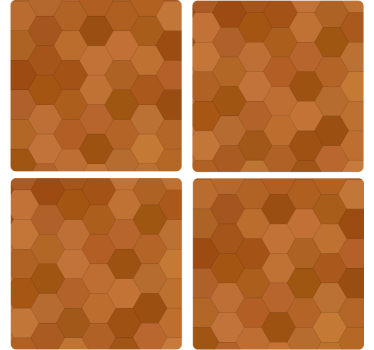 Posavasos con superficie de patrón hexagonal - TenVinilo