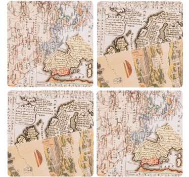 Posavasos vintage mapas antiguos - TenVinilo