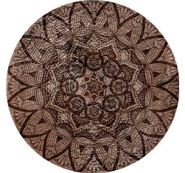 Posavasos original Madera como mandala - TenVinilo