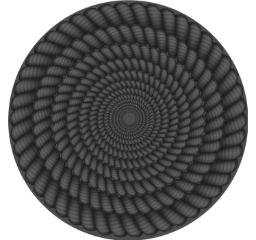 Posavasos patrón espiral redondo - TenVinilo