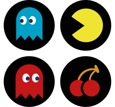 Posavasos frikis Juego de pac man - TenVinilo