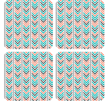 Posavasos chevron patrón esencial - TenVinilo
