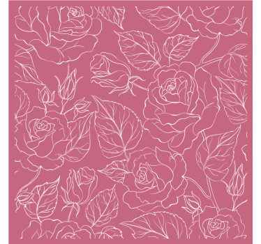 Posavasos con patrones florales estilizados - TenVinilo