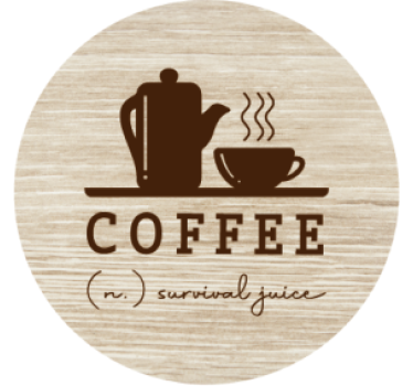Posavasos personalizable tetera y taza - TenVinilo