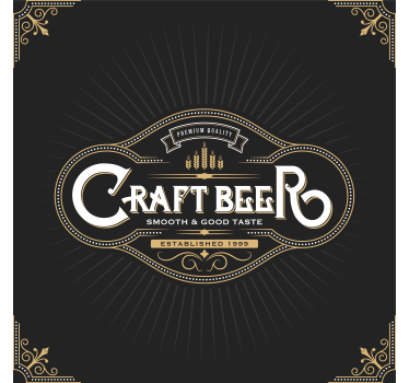 Posavasos cerveza etiqueta de cerveza de calidad premium - TenVinilo