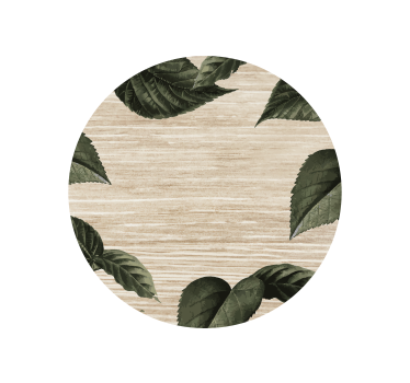 Posavasos patrón de hojas inspirado en la naturaleza - TenVinilo
