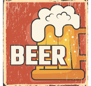 Posavasos cerveza gráfico de taza de cerveza - TenVinilo