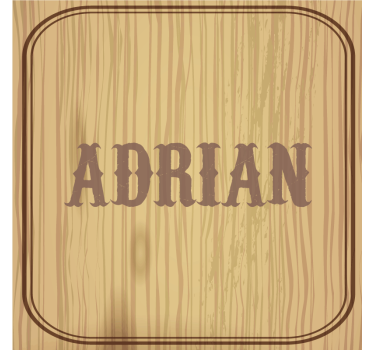 Posavasos personalizable con diseño de madera - TenVinilo