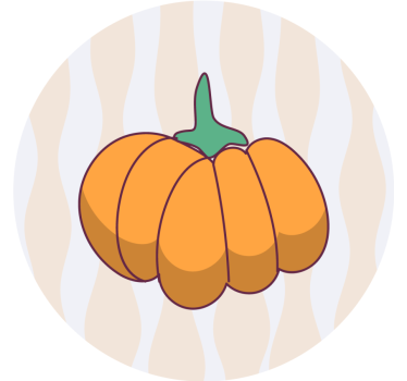 Posavasos halloween forma de calabaza estilizada - TenVinilo
