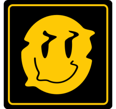 Posavasos frikis icono de cara sonriente - TenVinilo