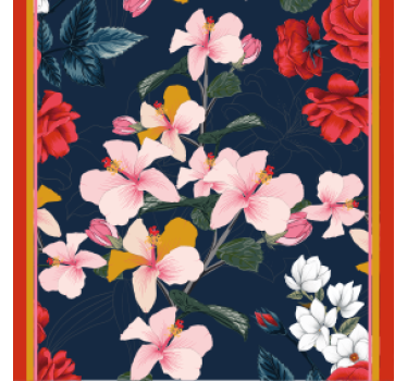 Posavasos frikis patrón floral tropical - TenVinilo