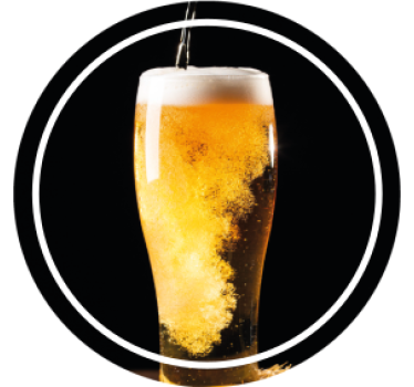 Posavasos cerveza espuma de cerveza en vaso - TenVinilo