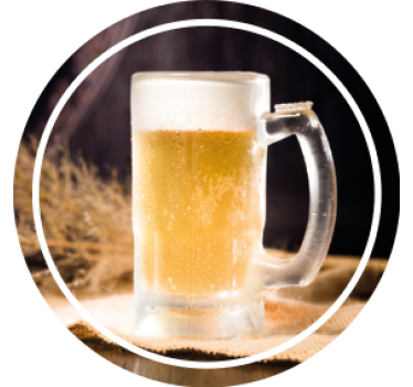Posavasos cerveza taza fría con espuma - TenVinilo