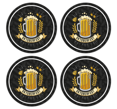 Posavasos de cerveza Fiesta de la cerveza oktoberfest - TenVinilo