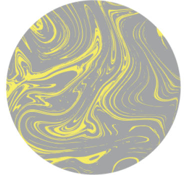 Posavasos patrones amarillos en espiral - TenVinilo