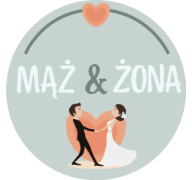 Posavasos boda pareja novio novia corazón - TenVinilo