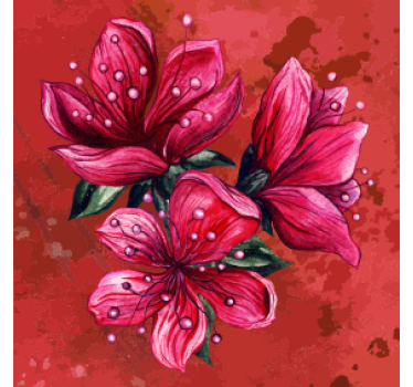 Posavasos cerveza arreglo floral vibrante - TenVinilo