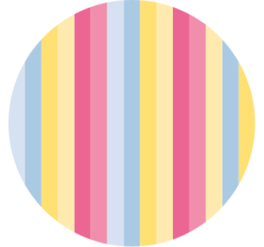 Posavasos patrón a rayas colorido - TenVinilo