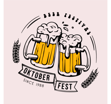 Posavasos cerveza brindis de oktoberfest - TenVinilo