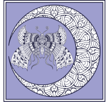 Posavasos frikis emblema de mariposa complejo - TenVinilo