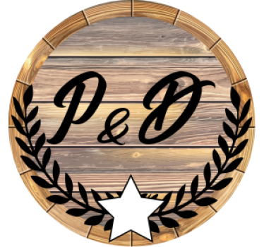 Posavasos personalizable iniciales barril de madera - TenVinilo
