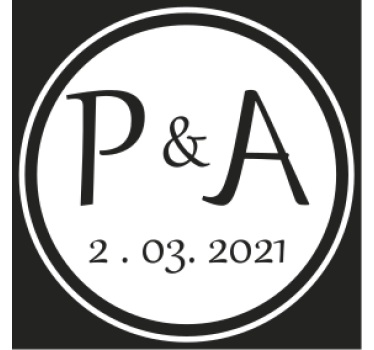 Posavasos personalizable con iniciales monogramadas - TenVinilo