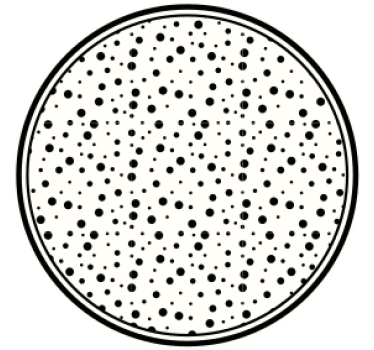 Posavasos patrón de puntos negros - TenVinilo