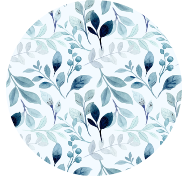 Posavasos patrón de hojas florales - TenVinilo