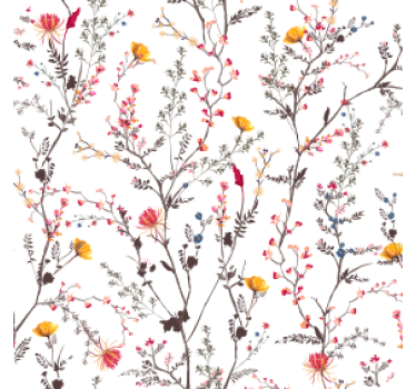 Posavasos patrón de ramas florales - TenVinilo