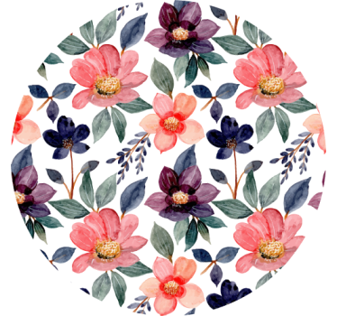 Posavasos frikis estampado floral salpicado - TenVinilo