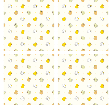 Posavasos moderno patrón de patitos encantadores - TenVinilo