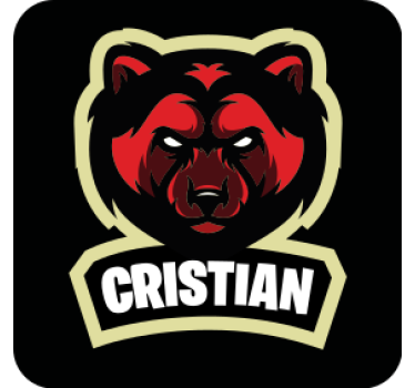 Posavasos con frases emblema de oso con nombre - TenVinilo
