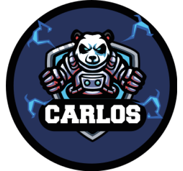 Posavasos cerveza emblema de panda con nombre - TenVinilo