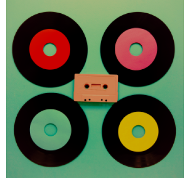 Posavasos frikis set de discos de vinilo retro - TenVinilo