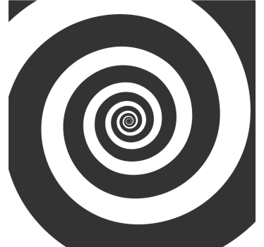 Posavasos patrón espiral contrastante - TenVinilo