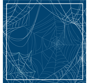 Posavasos Halloween patrón de red intrincado - TenVinilo