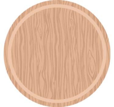 Posavasos con superficie de vetas de madera - TenVinilo