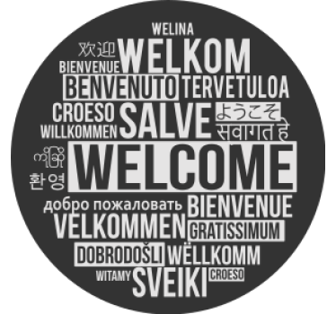 Posavasos cerveza bienvenido en varios idiomas - TenVinilo