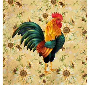 Posavasos retro Tostador y girasoles - TenVinilo