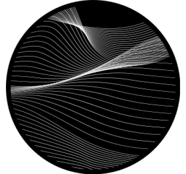 Posavasos frikis líneas de movimiento fluido - TenVinilo