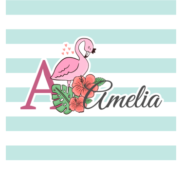 Posavasos personalizable flamenco floral personalizado - TenVinilo