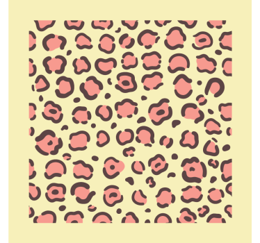 Posavasos moderno motivo de manchas de leopardo - TenVinilo