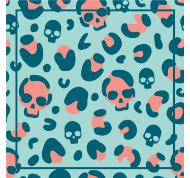 Posavasos frikis geometría con calaveras - TenVinilo