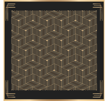 Posavasos motivo geométrico de hojas - TenVinilo