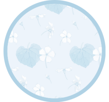 Posavasos con superficie de estampado floral - TenVinilo